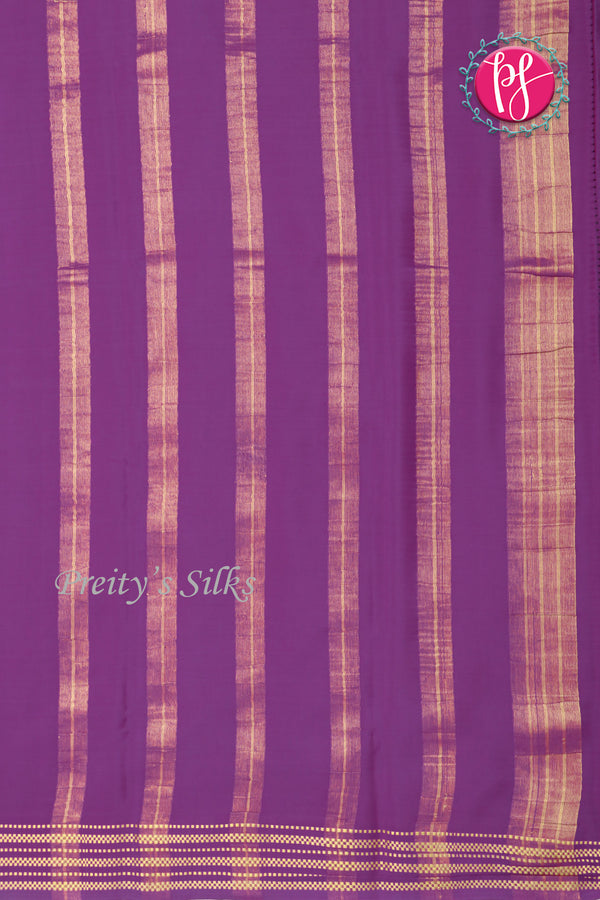 Pure Mysore Crepe Silk Saree -Lightpurple-PF84239