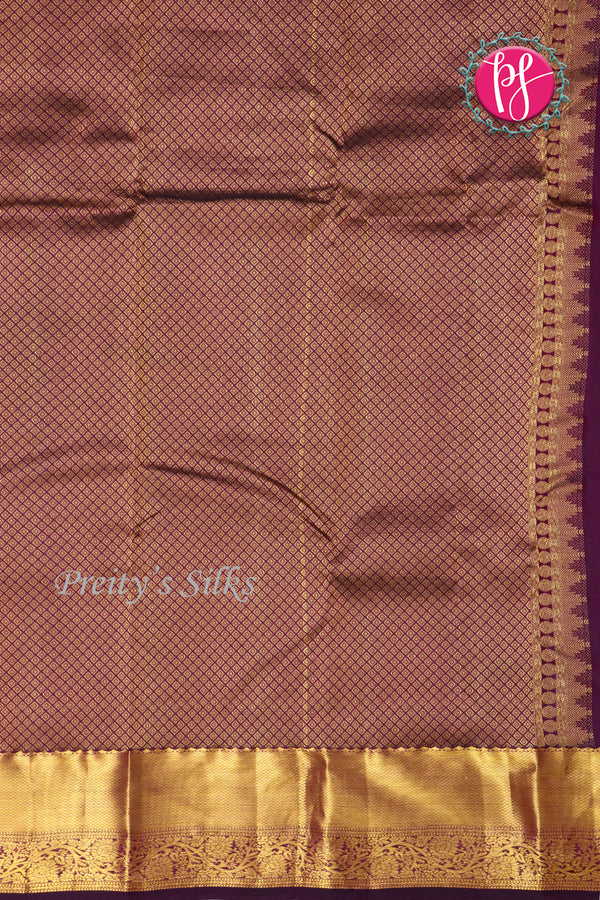 Semi Kanchipuram Silk Saree-PF77110