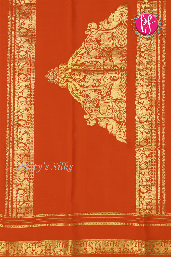 Pure Mysore Crepe Silk Saree -PF77414