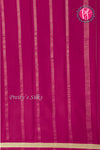 Pure Mysore Crepe Silk Saree -Magenta-PA03063