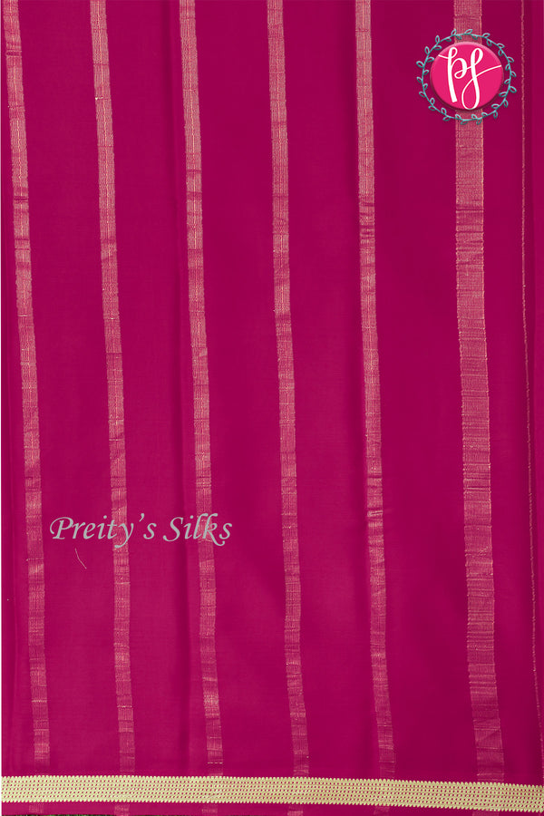 Pure Mysore Crepe Silk Saree -Magenta-PA03063