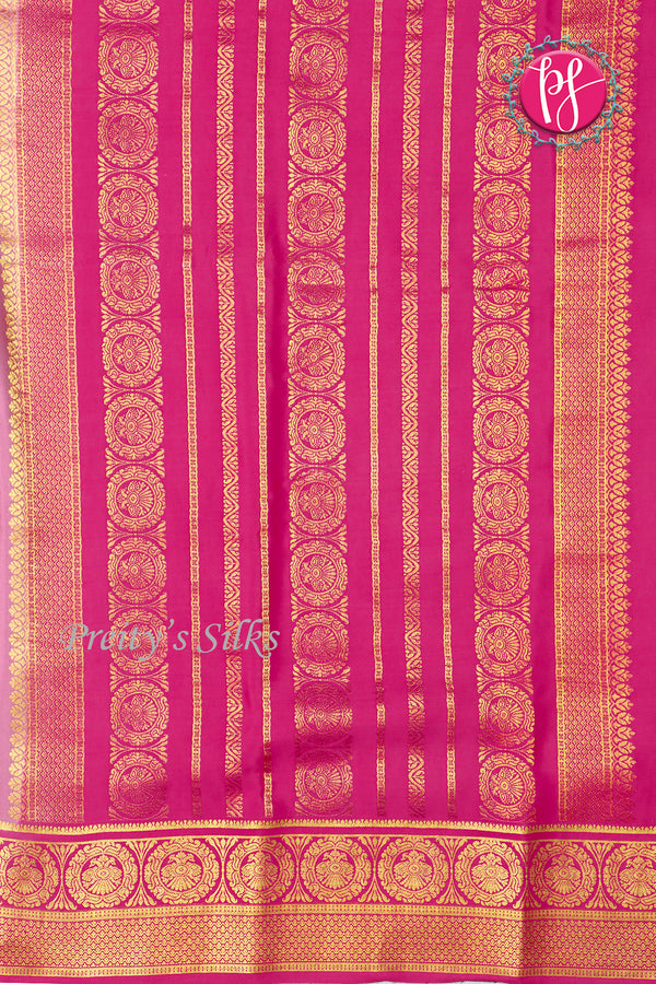 Pure Mysore Crepe Silk Saree-PF77381