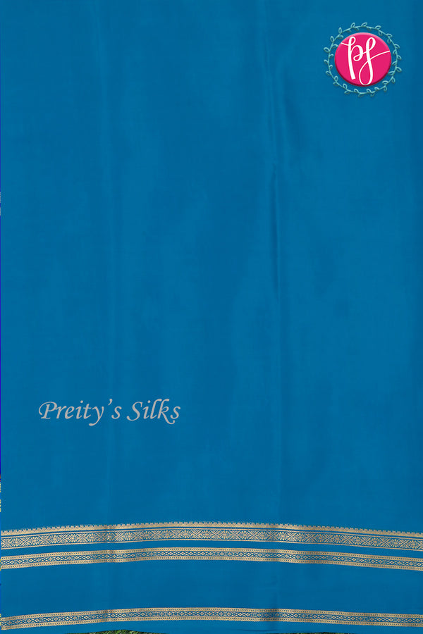 Pure Mysore Crepe Silk Saree With Bentex Border-PF80268