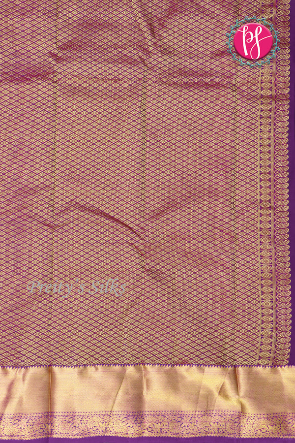 Semi Kanchipuram Silk Saree-PF77105