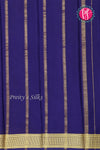 Pure Mysore Crepe Silk Saree-Skyblue And Navyblue-PF82729