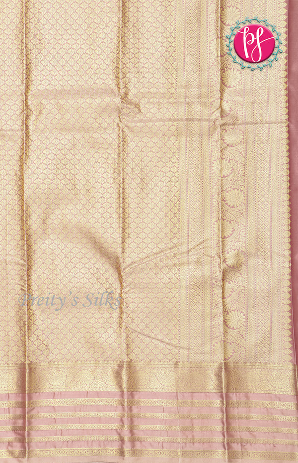 Half Pure Kanchipuram Soft Silk Saree-PF60484