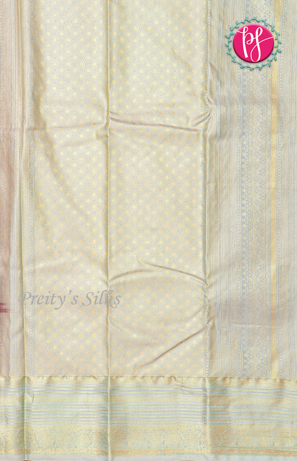 Half Pure Kanchipuram Silk Saree-PF60512