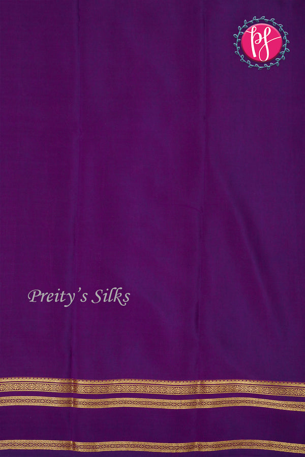 Pure Mysore Crepe Silk Saree With Bentex Border-PF80270