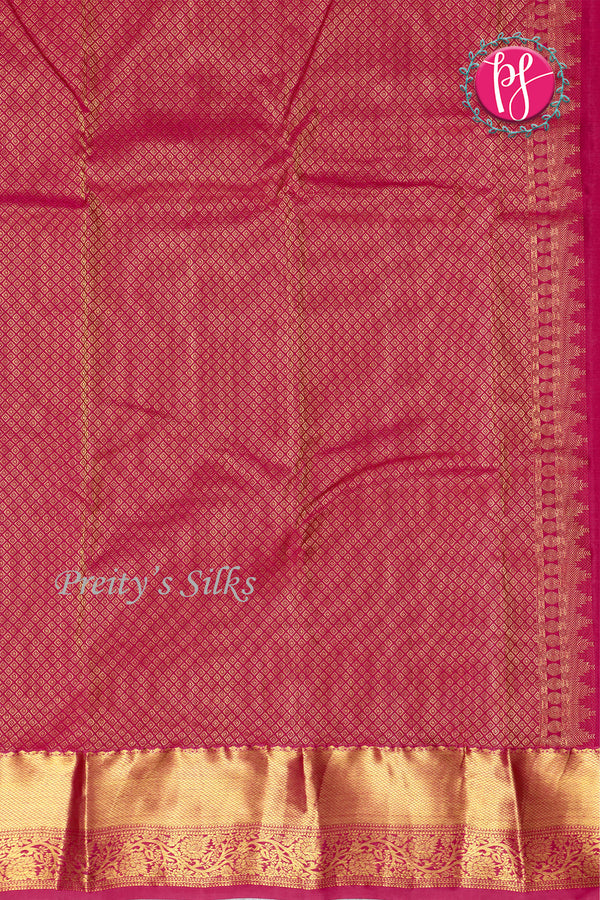 Semi Kanchipuram Silk Saree-PF77106