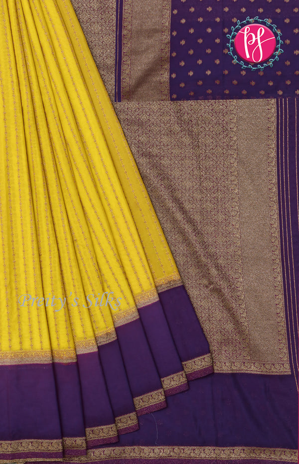 Semi Banarasi Georgette Silk Saree-PF71675