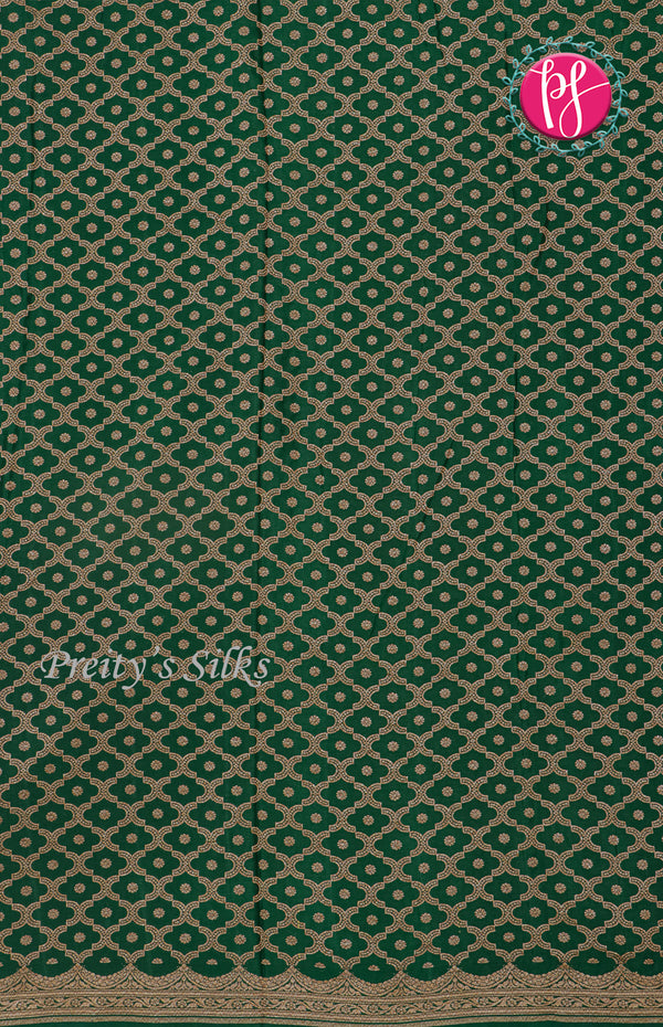 Pure Kaddi Banarasi Crepe Silk Saree -PF58566