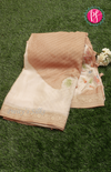 Wrinkle Chiffon Silk Saree with Bandani Prints