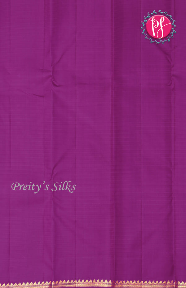 Pure Kanchipuram Silk Saree-Purple-PF68592