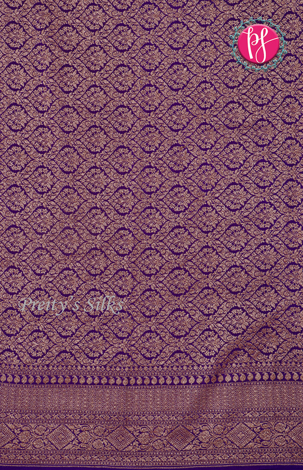 Pure Kaddi Banarasi Crepe Silk Saree-PF25891