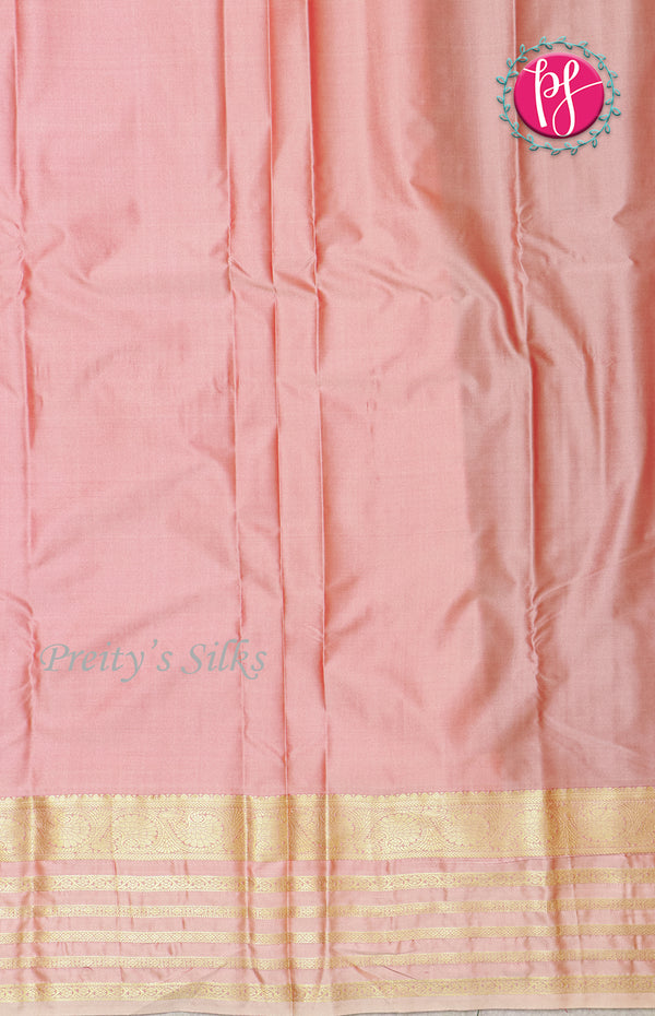 Half Pure Kanchipuram Soft Silk Saree-PF60484