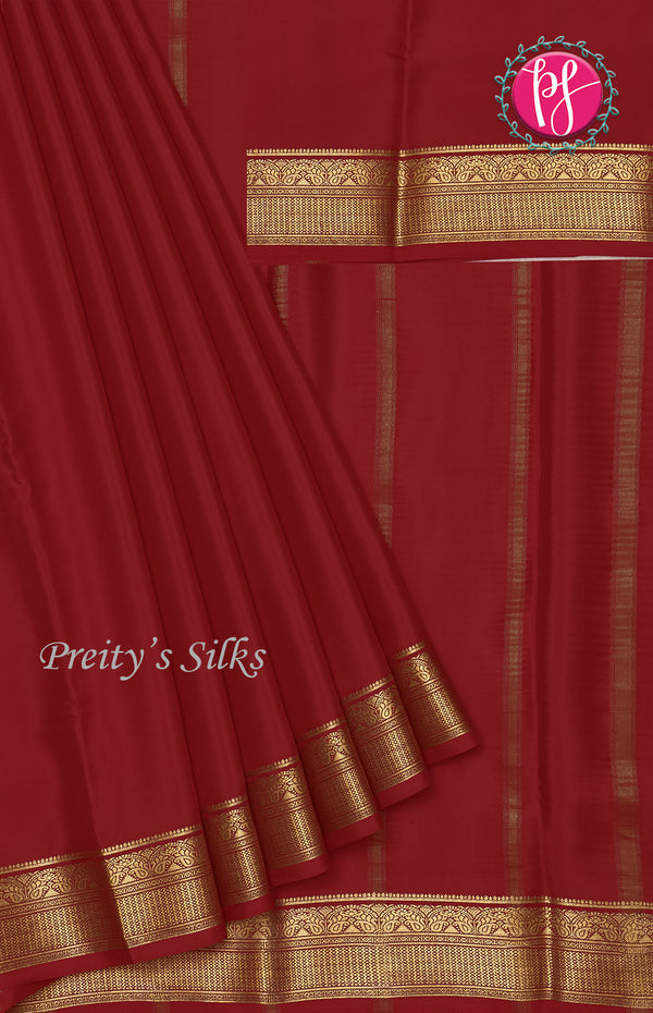 Pure Mysore Crepe Silk Saree-PF46815