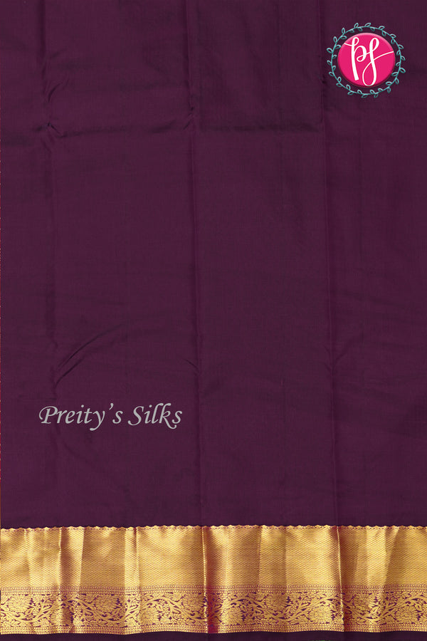 Semi Kanchipuram Silk Saree-PF77110