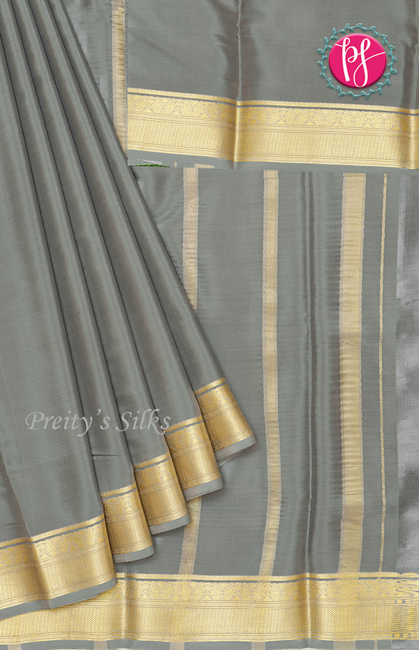 Pure Mysore Crepe Silk Saree-PF46815