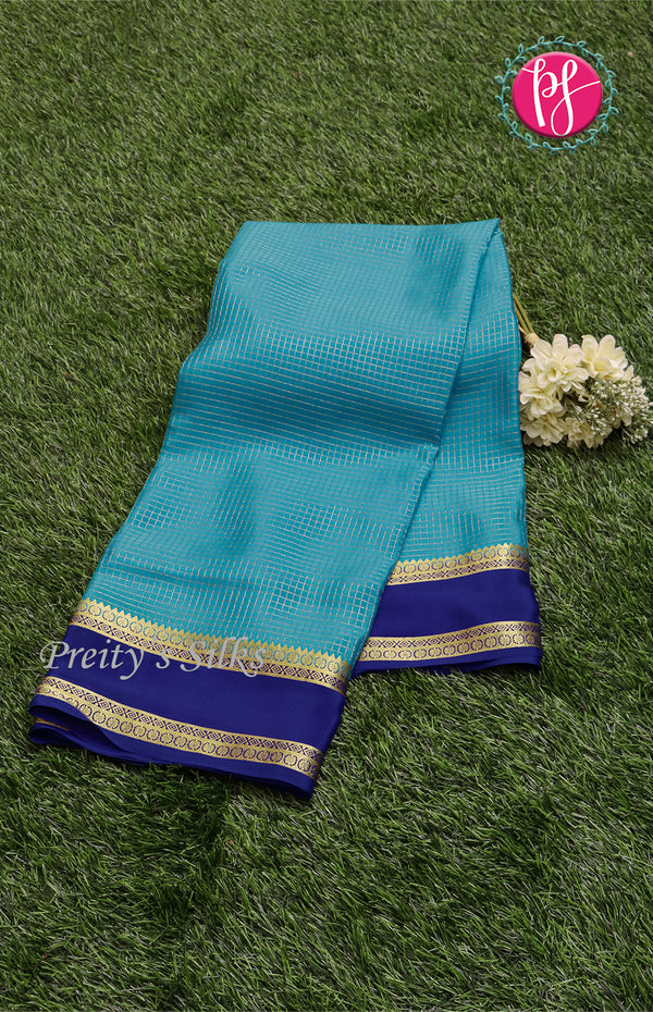Pure Mysore Crepe Silk Saree With Bentex Border