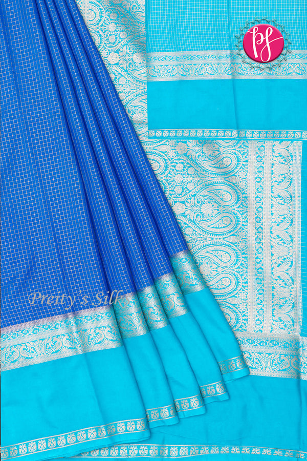 Semi Mysore Crepe Silk Saree-PF73245