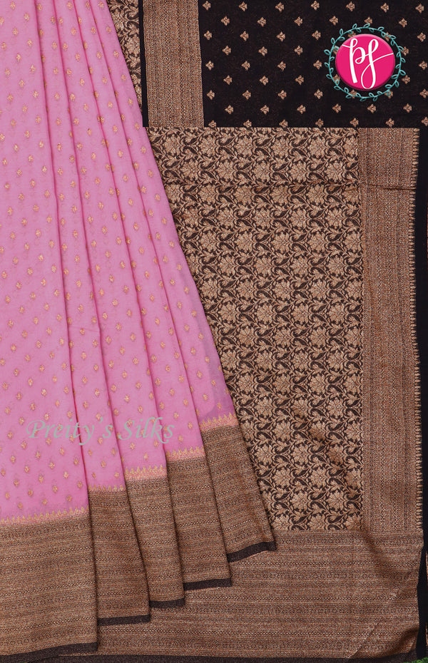 Semi Banarasi Georgette Silk Saree-PF72171