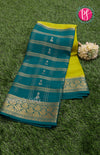 Pure Mysore Crepe Silk Saree WITH JUMKA MOFFITS