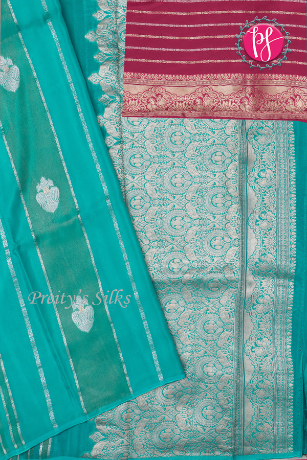 Semi Tissue Crepe Silk Saree - PF70187