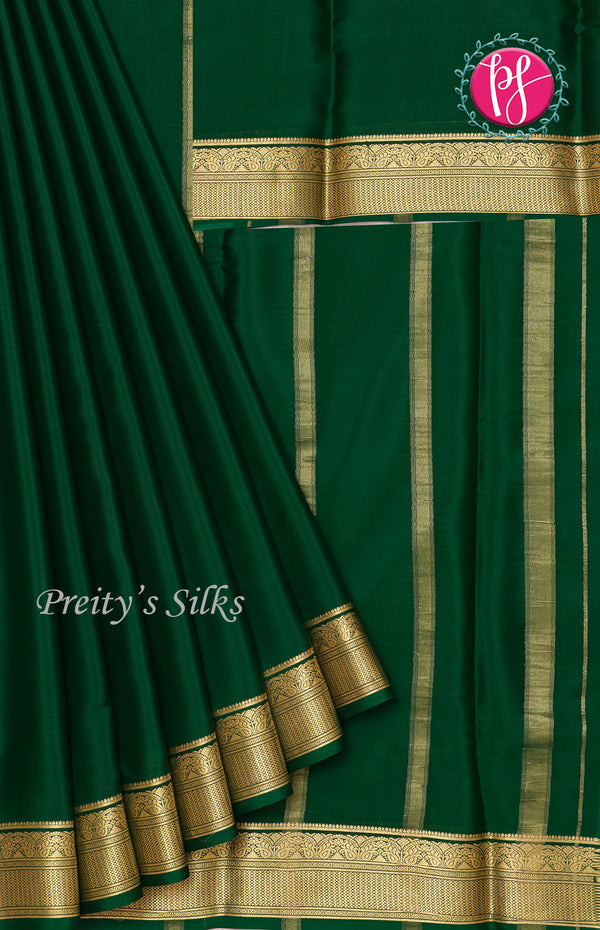 Pure Mysore Crepe Silk Saree-PF46815