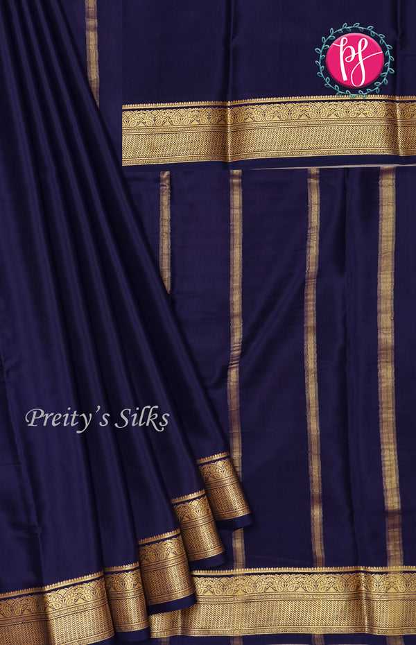 Pure Mysore Crepe Silk Saree-PF46815