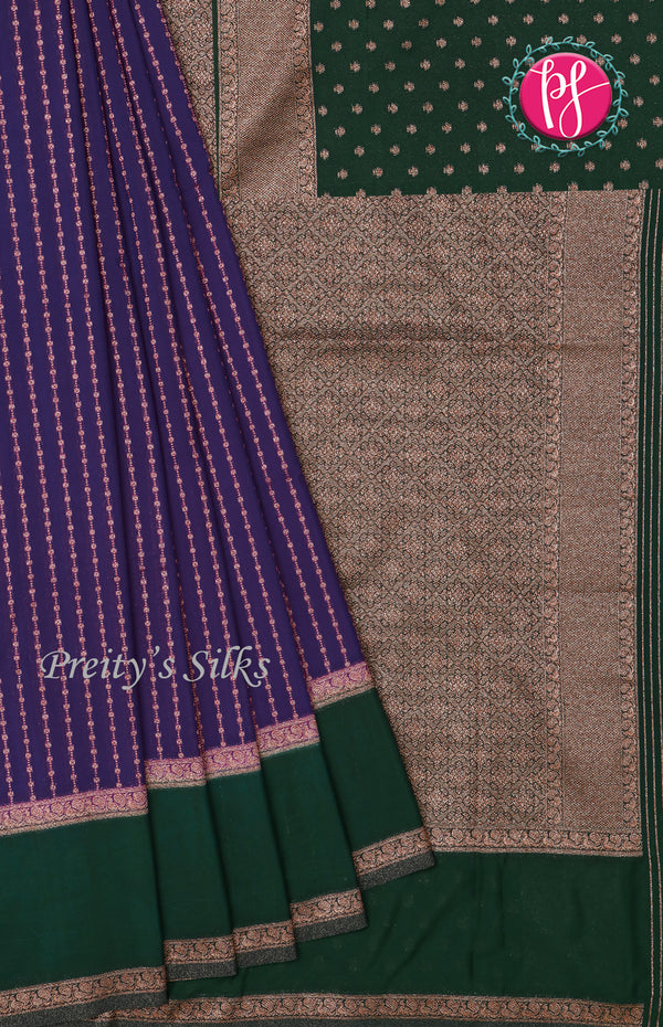 Semi Banarasi Georgette Silk Saree-PF71675