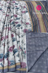 Semi Crepe Silk with Floral Printed saree -PF81116