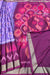Semi Pochampally Soft Silk Saree-PF44603 - Lavender with Magenta Pink