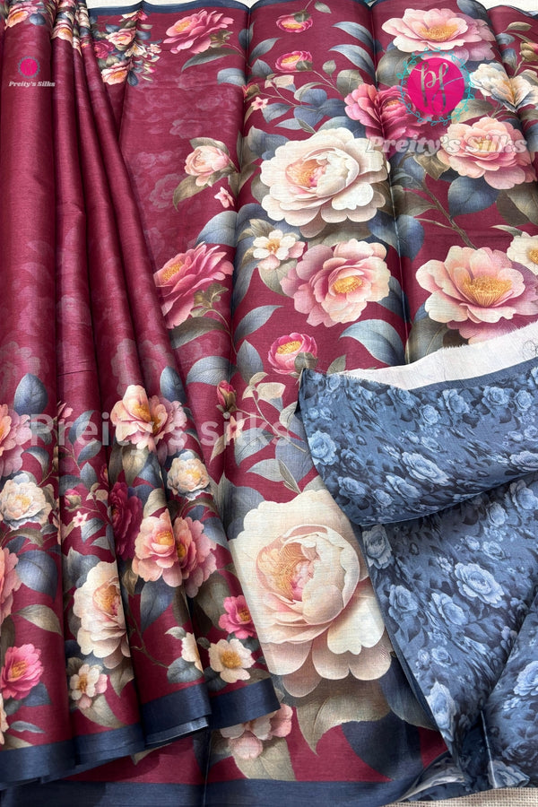 Pure Tussar Silk Saree