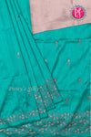 Semi Tussar silk saree with Embroidery work-PF71757