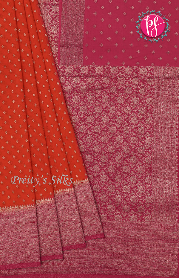 Semi Banarasi Georgette Silk Saree-PF72171