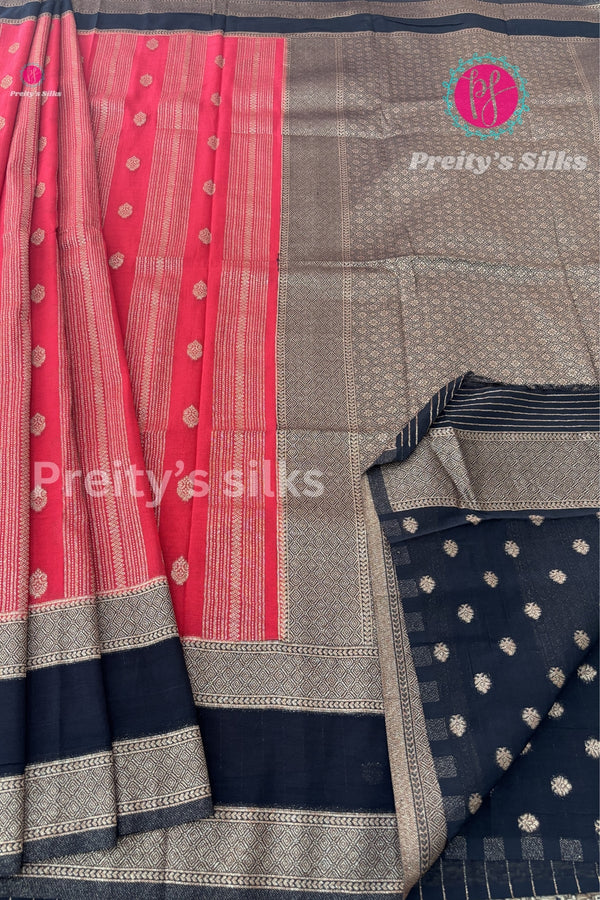 Semi Banarasi Georgette Silk Saree-PF72192