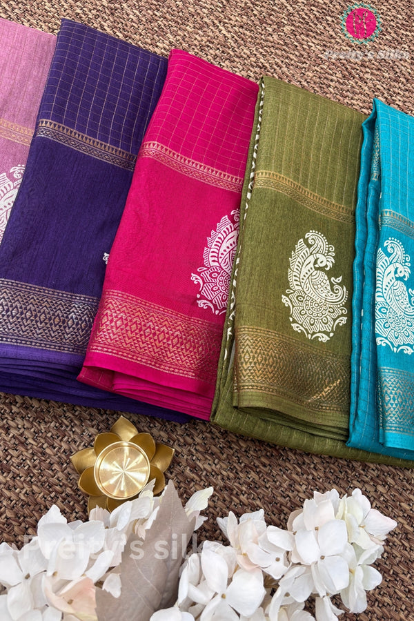 Semi Dola Silk Saree-PF68914