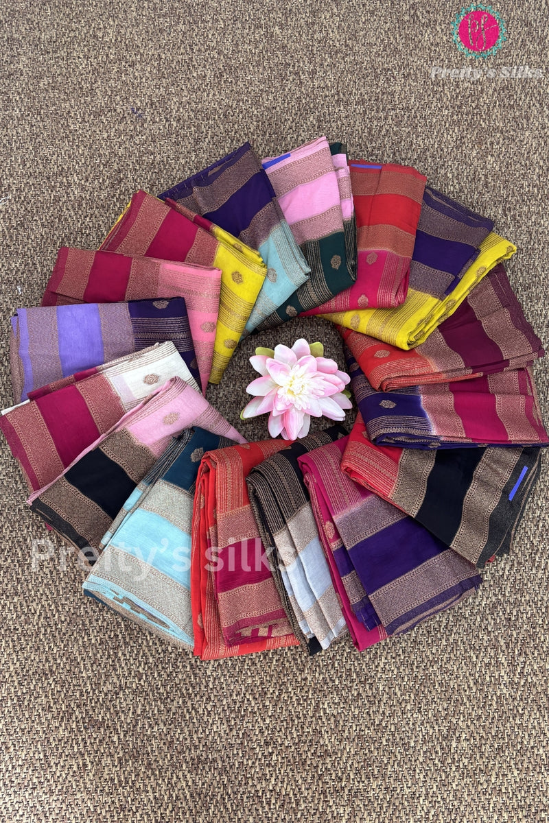 Semi Banarasi Georgette Silk Saree-PF72192