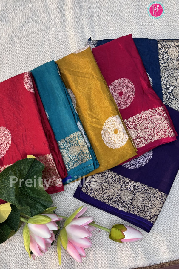 Semi Wrinkle Crepe Silk Saree- PF81997