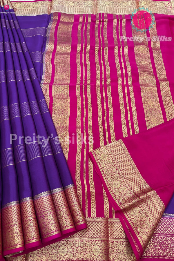 Pure Mysore Crepe Silk Saree