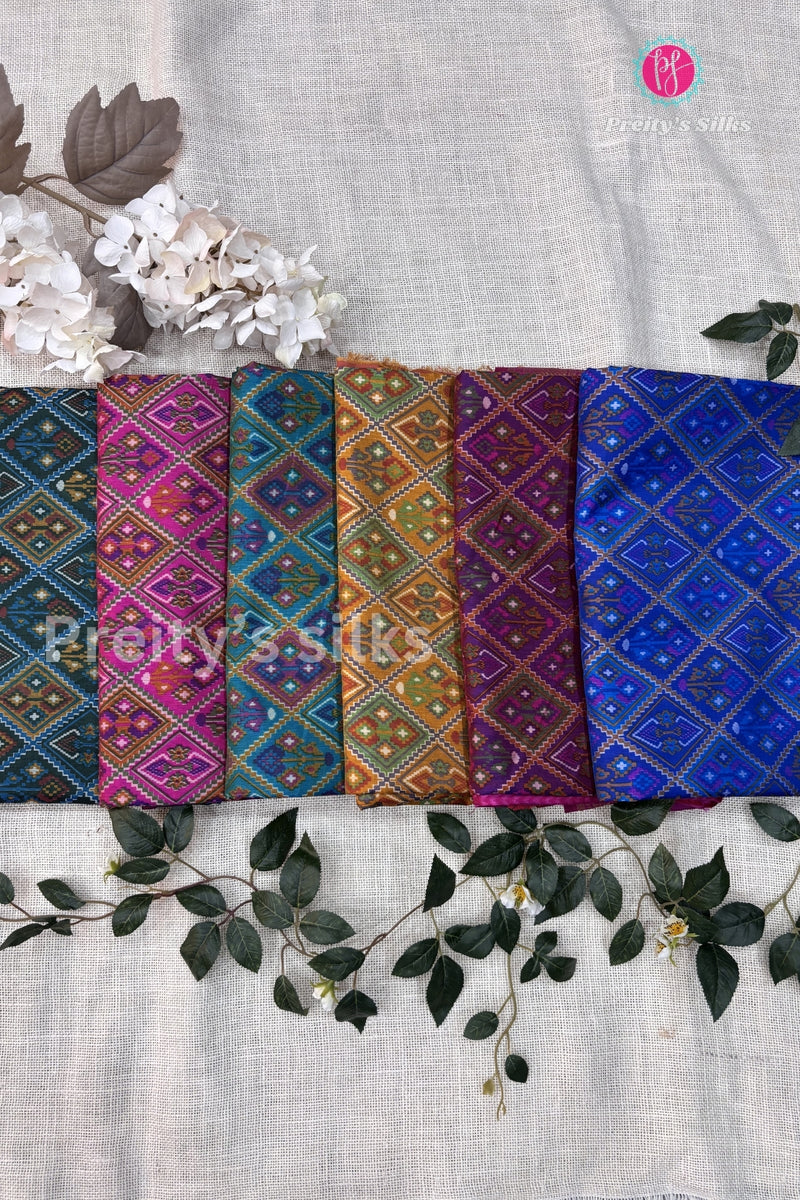 Semi Ikkat Pochampally Silk Saree-PF86504