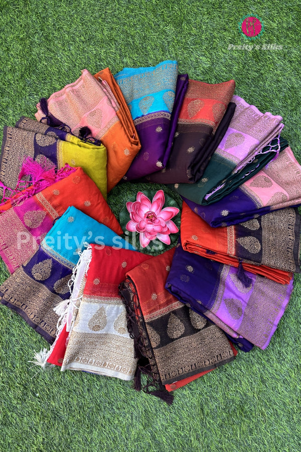 Banarasi Chiffon Georgette Silk Saree-PA00661