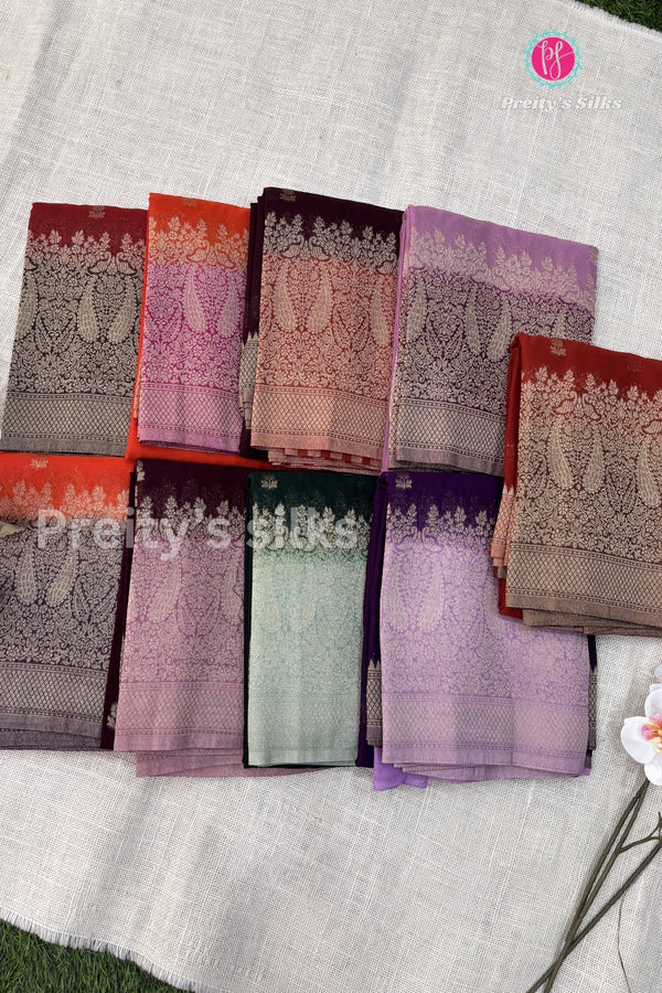 Semi Chiffon Georgette Silk Saree-PA00661