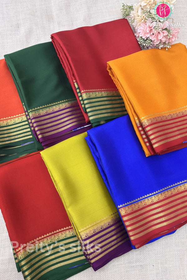 Pure Mysore Crepe Silk Saree- PF73884