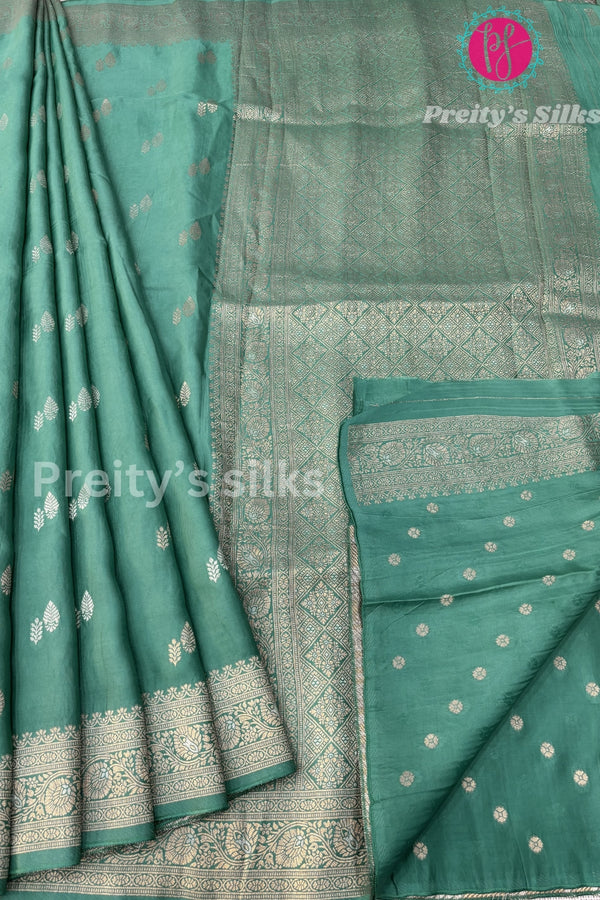 Semi Banarasi Crepe Silk Saree-PF79718