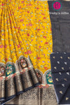 Semi Crepe Printed Silk Saree