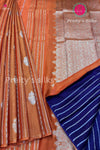 Semi Tissue Crepe Silk Saree with Gandaberunda Butta