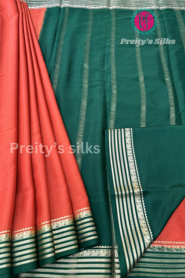 Pure Mysore Crepe Silk Saree- PF73884