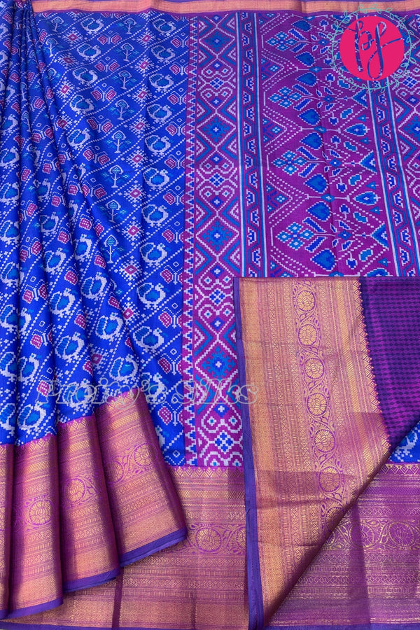 Semi Ikkath Pochampally Silk Saree-PF70367