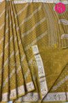 (Pre-Booking) Semi Wrinkle Crepe Silk Saree-PF67809
